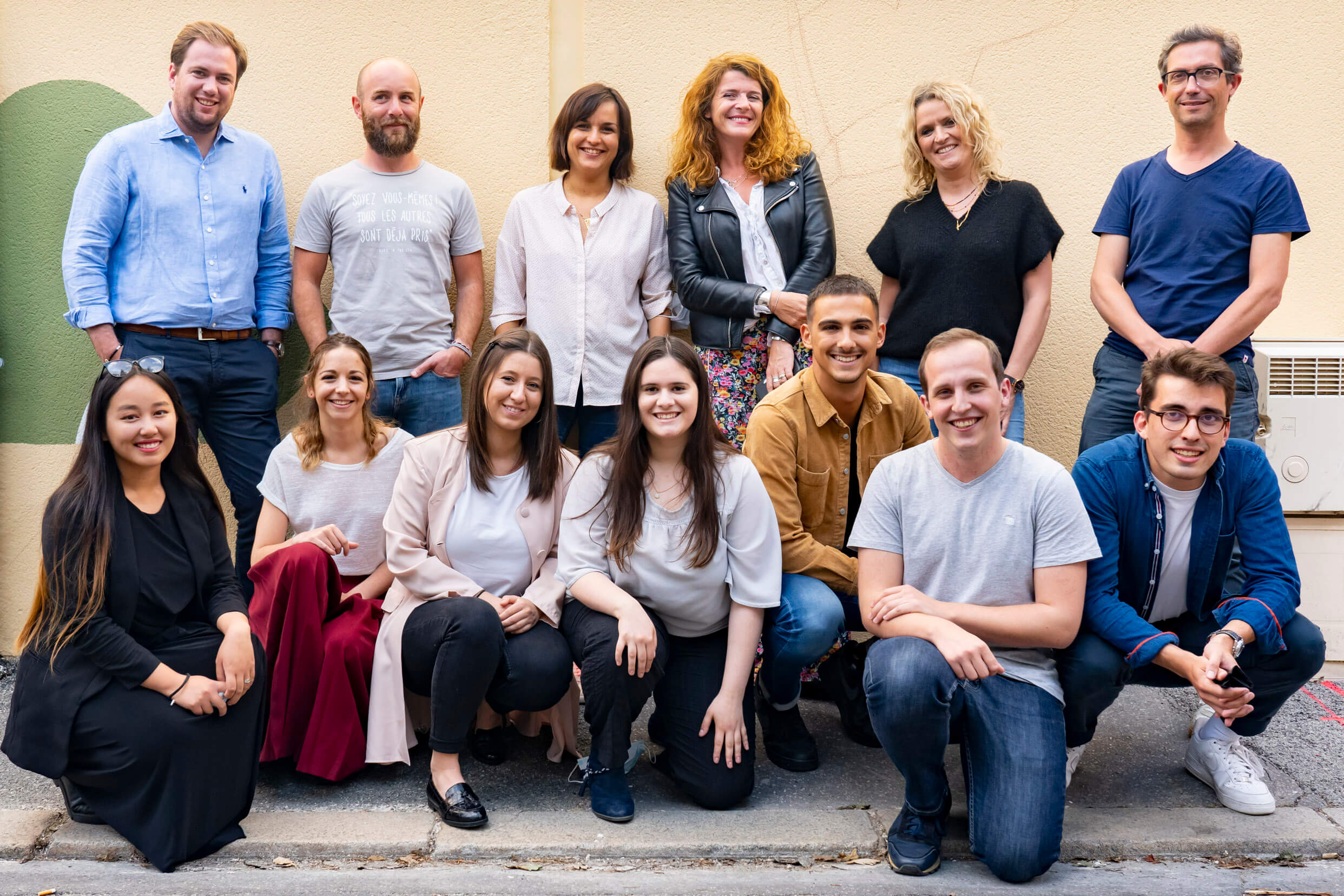 Portrait de groupe en extérieur